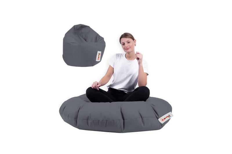 Tasmina Sittsäck Utomhus 65 cm - Grå - Utemöbler - Utestol & trädgårdsstol - Sittsäckar utomhus
