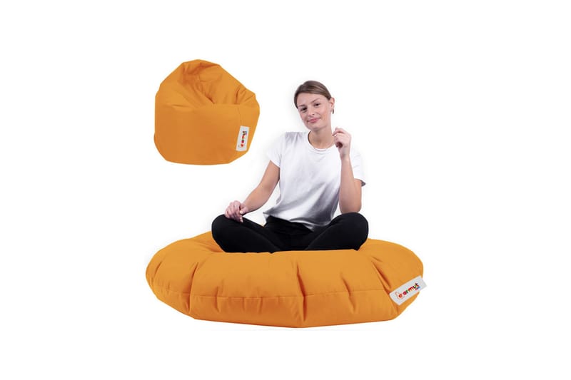 Tasmina Sittsäck Utomhus 65 cm - Orange - Utemöbler - Utestol & trädgårdsstol - Sittsäckar utomhus