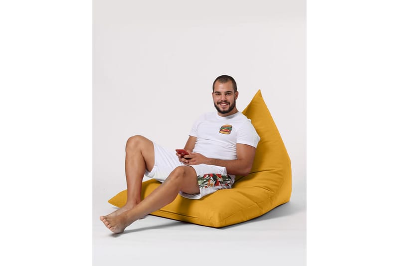 Toya Sittsäck Utomhus 90 cm - Gul - Utemöbler - Utestol & trädgårdsstol - Sittsäckar utomhus