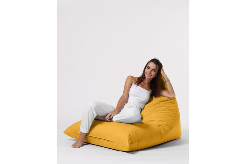 Toya Sittsäck Utomhus 90 cm - Gul - Utemöbler - Utestol & trädgårdsstol - Sittsäckar utomhus