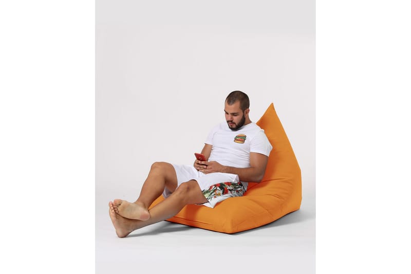 Toya Sittsäck Utomhus 90 cm - Orange - Utemöbler - Utestol & trädgårdsstol - Sittsäckar utomhus