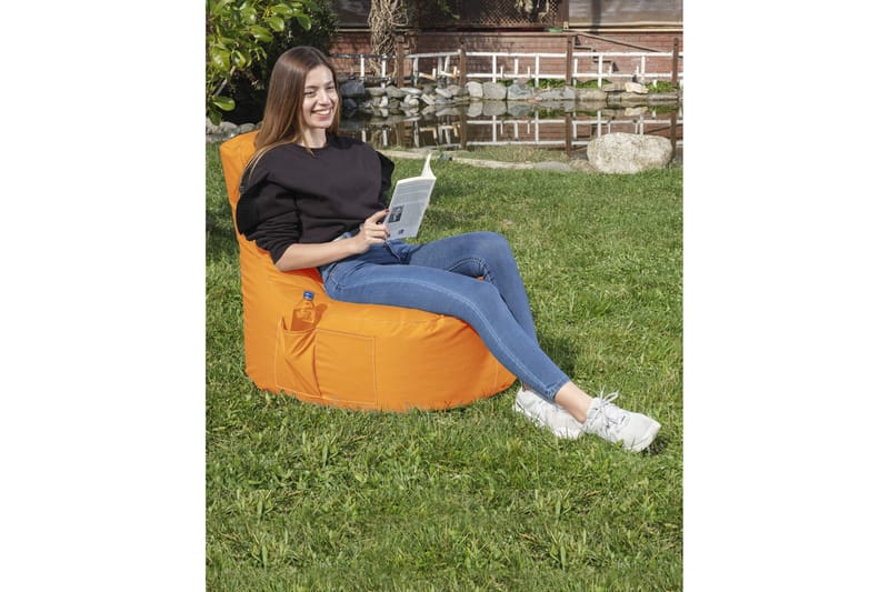 Vikki Sittsäck Utomhus 70 cm - Orange - Utemöbler - Utestol & trädgårdsstol - Sittsäckar utomhus