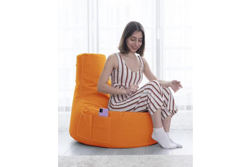 Vikki Sittsäck Utomhus 70 cm - Orange - Utemöbler - Utestol & trädgårdsstol - Sittsäckar utomhus