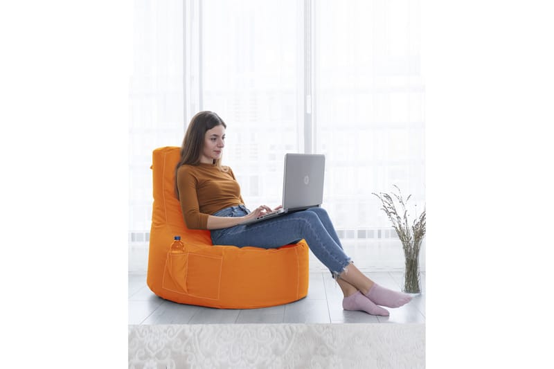 Vikki Sittsäck Utomhus 70 cm - Orange - Utemöbler - Utestol & trädgårdsstol - Sittsäckar utomhus