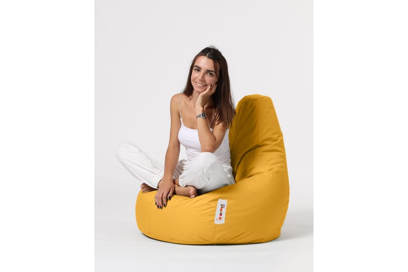 Vinna Sittsäck Utomhus 80 cm - Gul - Utemöbler - Utestol & trädgårdsstol - Sittsäckar utomhus