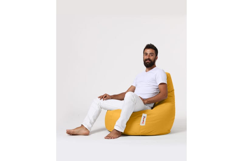 Vinna Sittsäck Utomhus 80 cm - Gul - Utemöbler - Utestol & trädgårdsstol - Sittsäckar utomhus