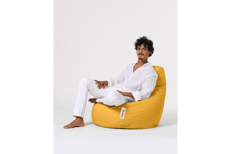 Vinna Sittsäck Utomhus 80 cm - Gul - Utemöbler - Utestol & trädgårdsstol - Sittsäckar utomhus