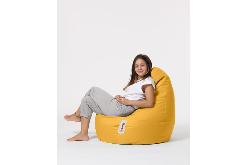 Vinna Sittsäck Utomhus 80 cm - Gul - Utemöbler - Utestol & trädgårdsstol - Sittsäckar utomhus