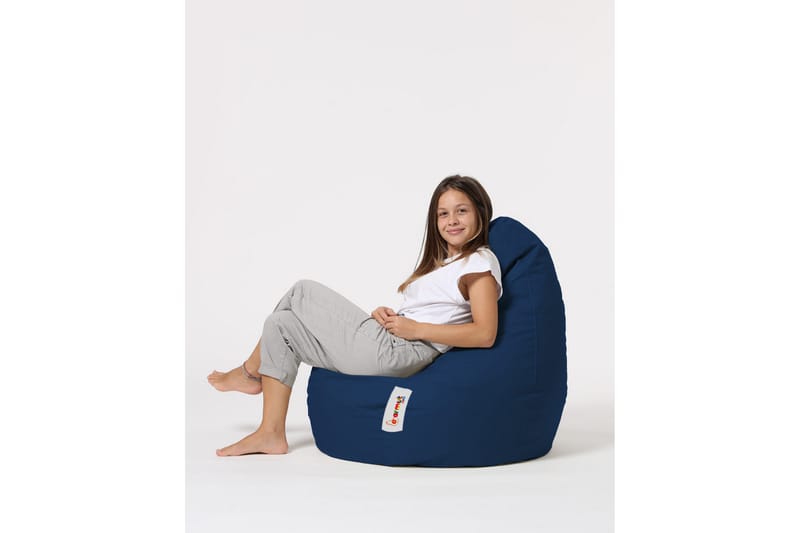 Vinna Sittsäck Utomhus 80 cm - Mörkblå - Utemöbler - Utestol & trädgårdsstol - Sittsäckar utomhus