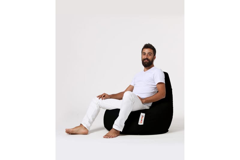 Vinna Sittsäck Utomhus 80 cm - Svart - Utemöbler - Utestol & trädgårdsstol - Sittsäckar utomhus