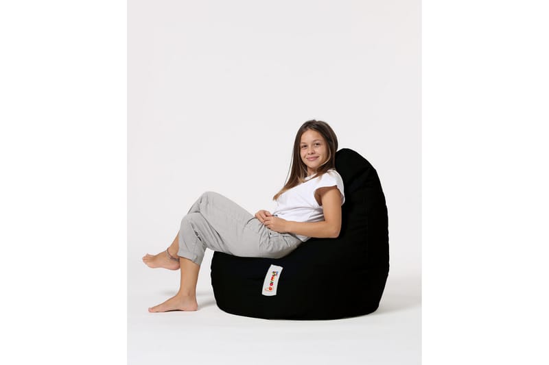 Vinna Sittsäck Utomhus 80 cm - Svart - Utemöbler - Utestol & trädgårdsstol - Sittsäckar utomhus