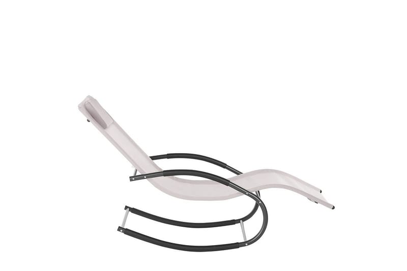 Solsäng Carano II - Beige, svart - Utemöbler - Utestol & trädgårdsstol - Solsäng & Solvagnar