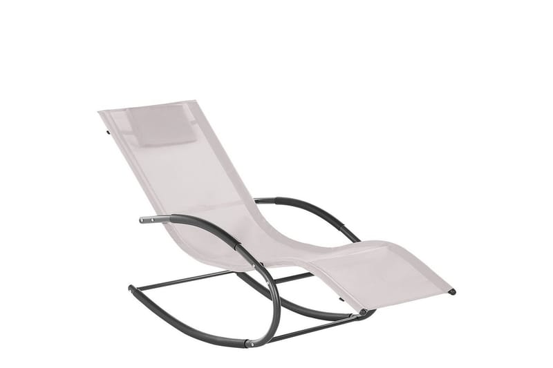 Solsäng Carano II - Beige, svart - Utemöbler - Utestol & trädgårdsstol - Solsäng & Solvagnar