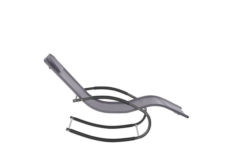 Solsäng Carano II - Grå, svart - Utemöbler - Utestol & trädgårdsstol - Solsäng & Solvagnar