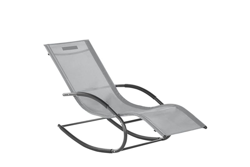 Solsäng Carano II - Ljusgrå, svart - Utemöbler - Utestol & trädgårdsstol - Solsäng & Solvagnar