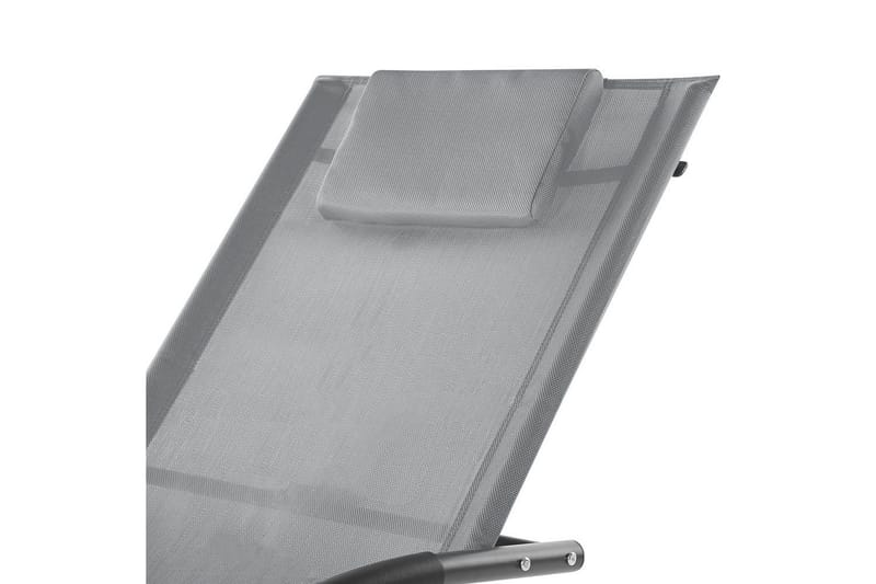 Solsäng Carano II - Ljusgrå, svart - Utemöbler - Utestol & trädgårdsstol - Solsäng & Solvagnar