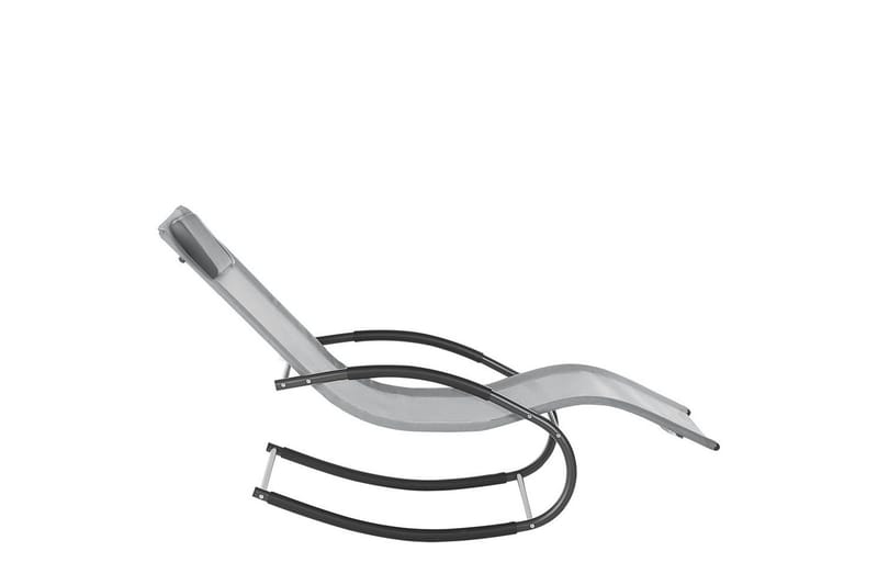 Solsäng Carano II - Ljusgrå, svart - Utemöbler - Utestol & trädgårdsstol - Solsäng & Solvagnar
