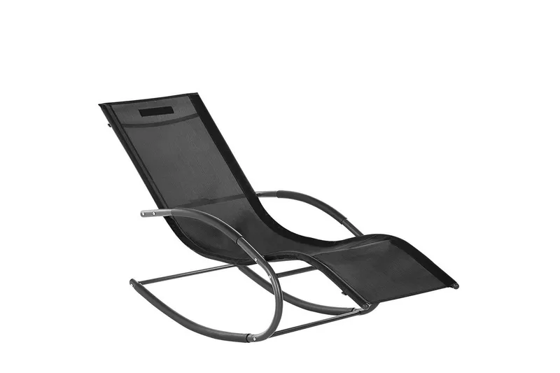 Solsäng Carano II - Svart - Utemöbler - Utestol & trädgårdsstol - Solsäng & Solvagnar
