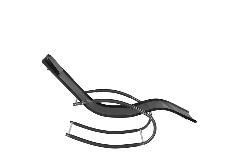 Solsäng Carano II - Svart - Utemöbler - Utestol & trädgårdsstol - Solsäng & Solvagnar