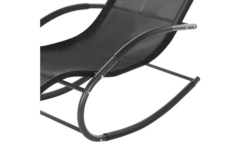 Solsäng Carano II - Svart - Utemöbler - Utestol & trädgårdsstol - Solsäng & Solvagnar
