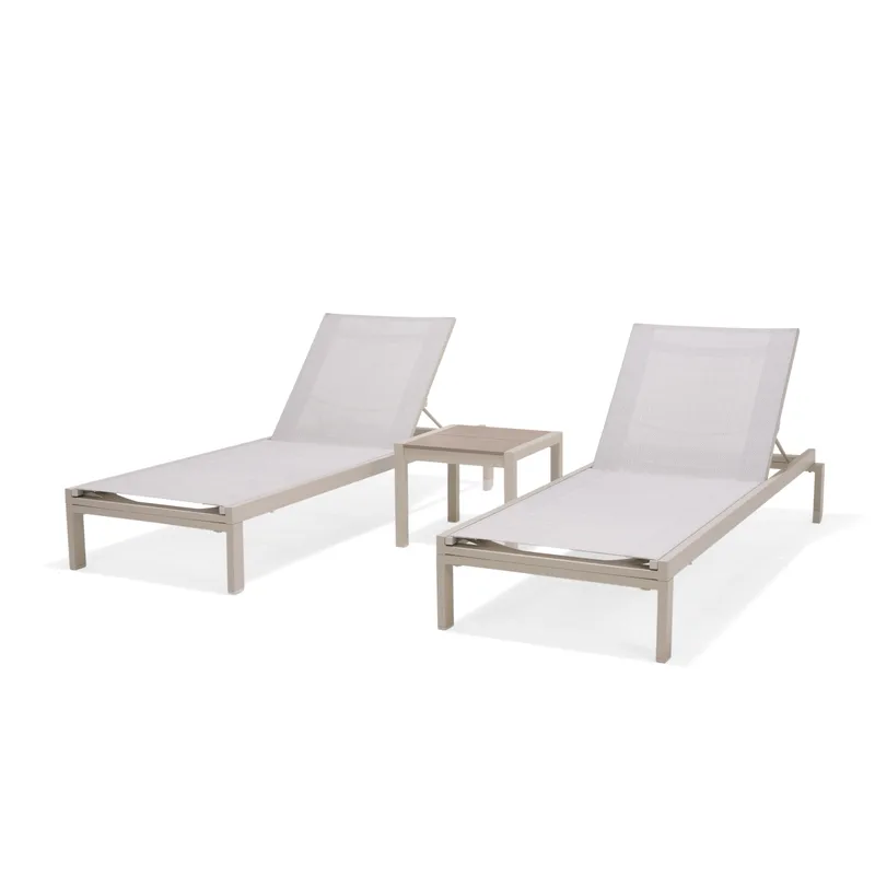 Solsäng för utomhusbruk Urbanite solsäng med hjul - grå - Utemöbler - Utestol & trädgårdsstol - Solsäng & Solvagnar