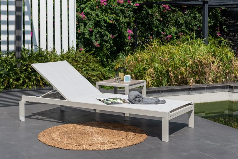 Solsäng för utomhusbruk Urbanite solsäng med hjul - grå - Utemöbler - Utestol & trädgårdsstol - Solsäng & Solvagnar