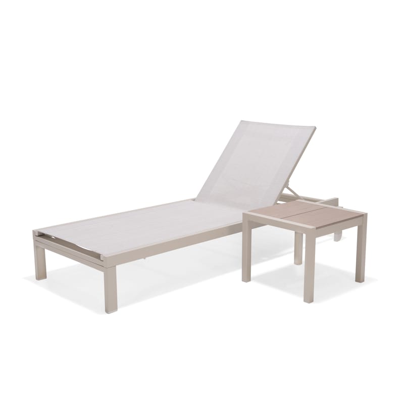 Solsäng för utomhusbruk Urbanite solsäng med hjul - grå - Utemöbler - Utestol & trädgårdsstol - Solsäng & Solvagnar