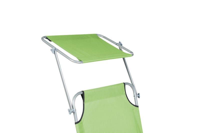 Solsäng Foligno - Grön, Silver - Utemöbler - Utestol & trädgårdsstol - Solsäng & Solvagnar