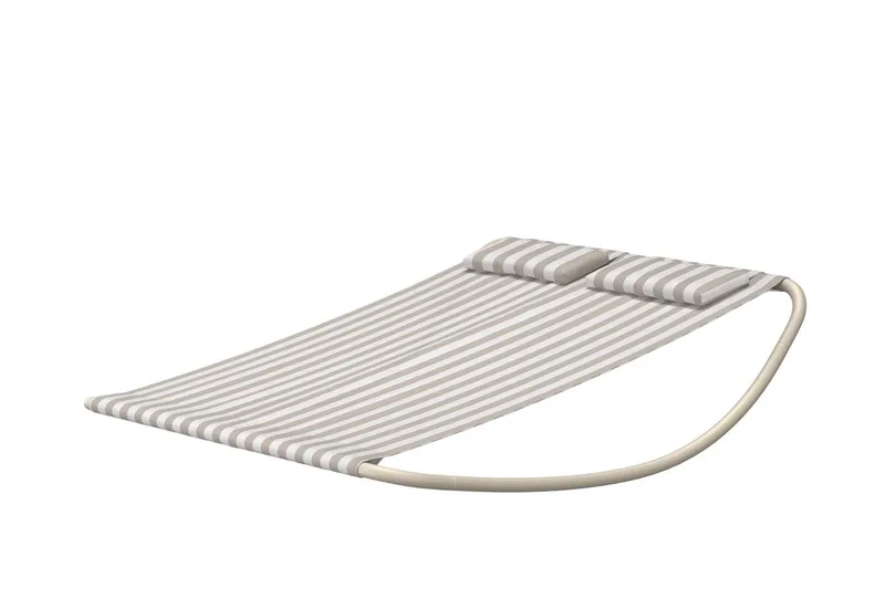 Solsäng Gordo Utomhus - Beige/vit - Utemöbler - Utestol & trädgårdsstol - Solsäng & Solvagnar