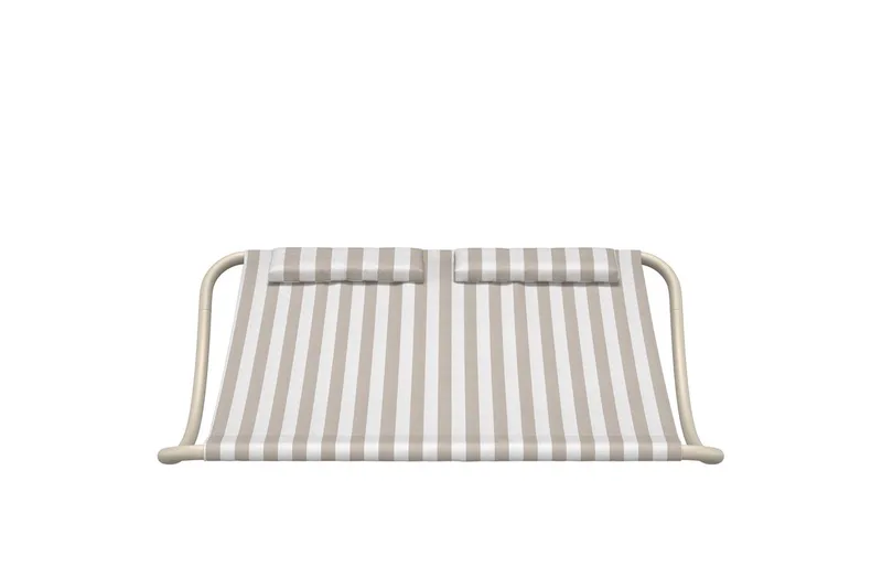 Solsäng Gordo Utomhus - Beige/vit - Utemöbler - Utestol & trädgårdsstol - Solsäng & Solvagnar