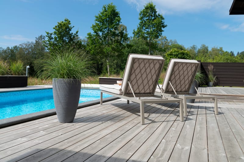 Solsäng Hillerstorp Jet Set - Beige - Utemöbler - Utestol & trädgårdsstol - Solsäng & Solvagnar