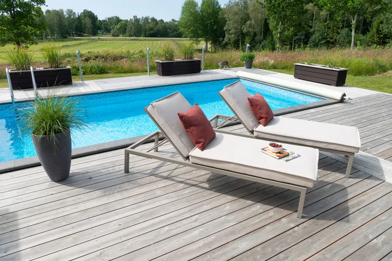 Solsäng Hillerstorp Jet Set - Beige - Utemöbler - Utestol & trädgårdsstol - Solsäng & Solvagnar