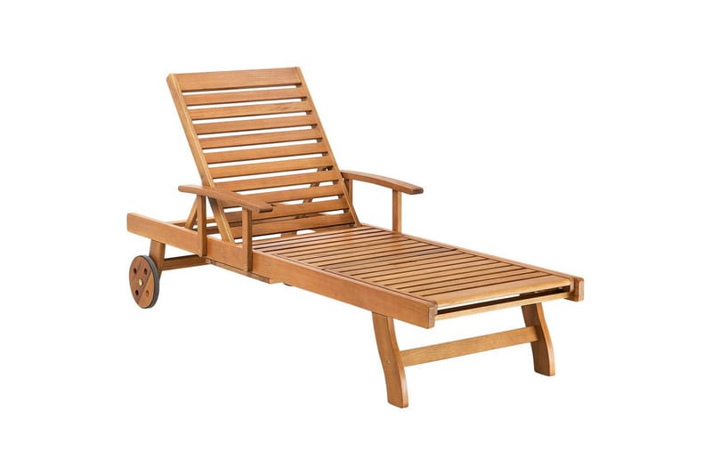 Solsäng Java - Ljus trä - Utemöbler - Utestol & trädgårdsstol - Solsäng & Solvagnar