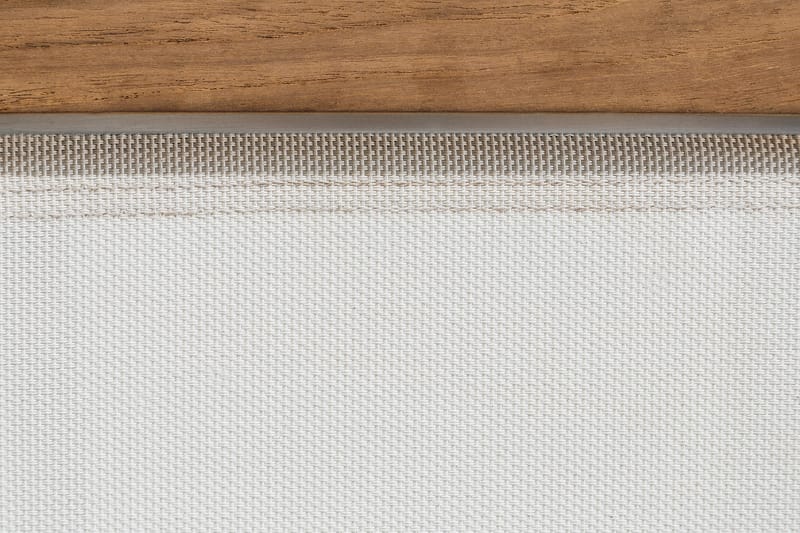 Båstad Solsäng - Teak/Borstad aluminium - Utemöbler - Utestol & trädgårdsstol - Solsäng & Solvagnar