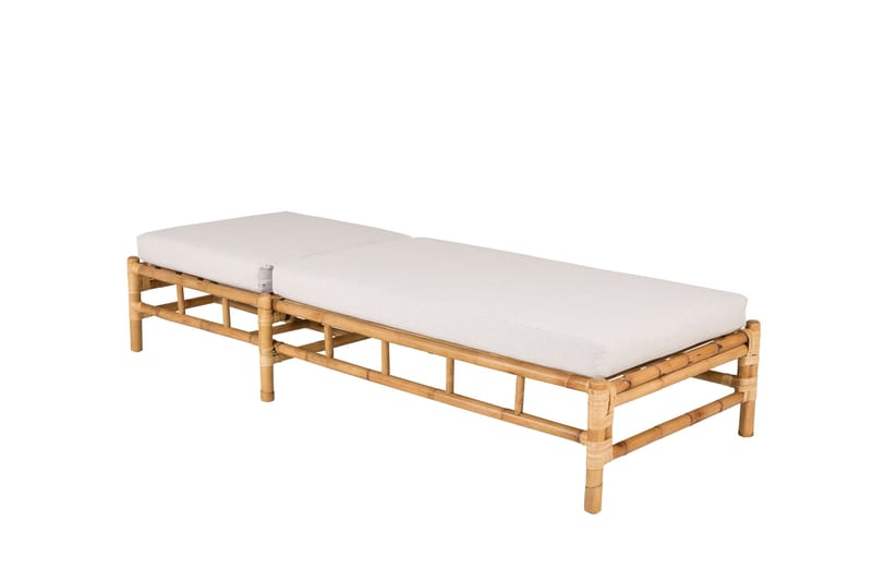 Cane Solsäng m Dyna - Brun/Ljusgrå - Utemöbler - Utestol & trädgårdsstol - Solsäng & Solvagnar