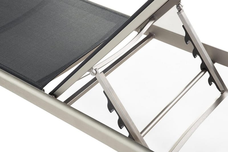 Fossato Solsäng 64|198 cm - Svart - Utemöbler - Utestol & trädgårdsstol - Solsäng & Solvagnar