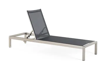 Fossato Solsäng 64|198 cm - Svart - Utemöbler - Utestol & trädgårdsstol - Solsäng & Solvagnar