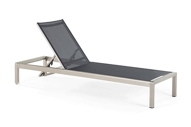 Fossato Solsäng 64|198 cm - Svart - Utemöbler - Utestol & trädgårdsstol - Solsäng & Solvagnar