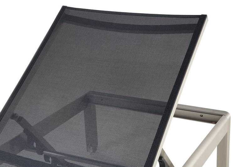 Fossato Solsäng 64|198 cm - Svart - Utemöbler - Utestol & trädgårdsstol - Solsäng & Solvagnar