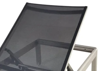 Fossato Solsäng 64|198 cm - Svart - Utemöbler - Utestol & trädgårdsstol - Solsäng & Solvagnar