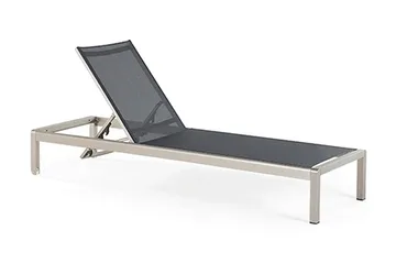 Fossato Solsäng 64|198 cm - Svart - Utemöbler - Utestol & trädgårdsstol - Solsäng & Solvagnar