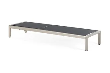 Fossato Solsäng 64|198 cm - Svart - Utemöbler - Utestol & trädgårdsstol - Solsäng & Solvagnar