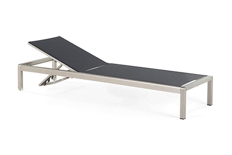 Fossato Solsäng 64|198 cm - Svart - Utemöbler - Utestol & trädgårdsstol - Solsäng & Solvagnar