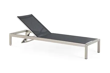 Fossato Solsäng 64|198 cm - Svart - Utemöbler - Utestol & trädgårdsstol - Solsäng & Solvagnar