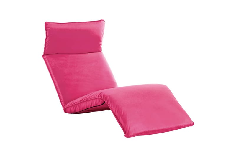 Hopfällbar solsäng oxfordtyg rosa - Rosa - Utemöbler - Utestol & trädgårdsstol - Solsäng & Solvagnar
