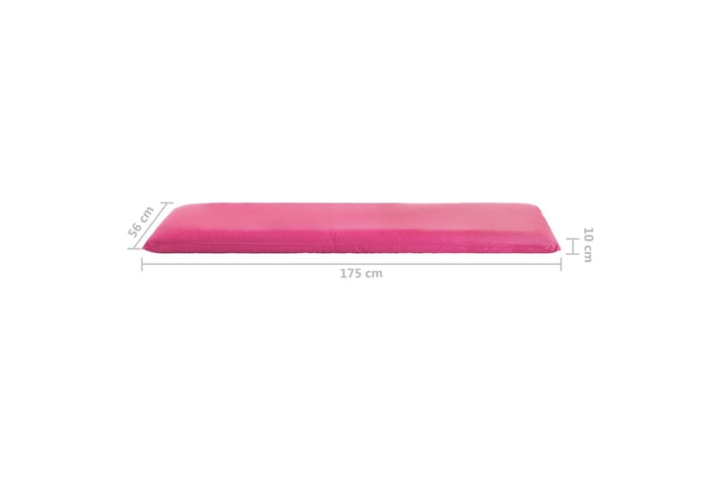 Hopfällbar solsäng oxfordtyg rosa - Rosa - Utemöbler - Utestol & trädgårdsstol - Solsäng & Solvagnar