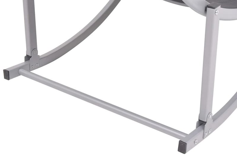 Hopfällbara solsängar 2 st aluminium och textilene - Svart - Utemöbler - Utestol & trädgårdsstol - Solsäng & Solvagnar
