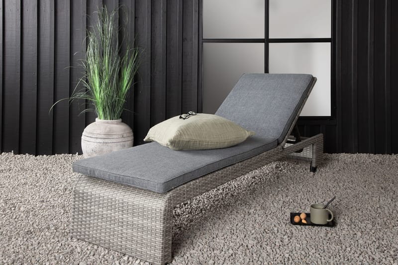 London Solsäng - Grå - Utemöbler - Utestol & trädgårdsstol - Solsäng & Solvagnar