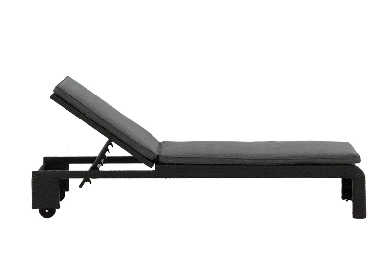 London Solsäng Svart - Venture Home - Utemöbler - Utestol & trädgårdsstol - Solsäng & Solvagnar