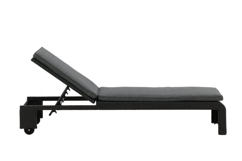London Solsäng Svart - Venture Home - Utemöbler - Utestol & trädgårdsstol - Solsäng & Solvagnar